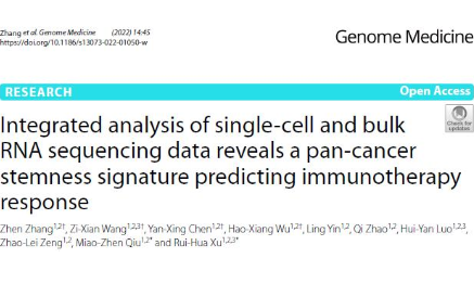SXR202205025B-	 泛癌分析思路借鑒——普通轉(zhuǎn)錄組加單細(xì)胞轉(zhuǎn)錄組整合